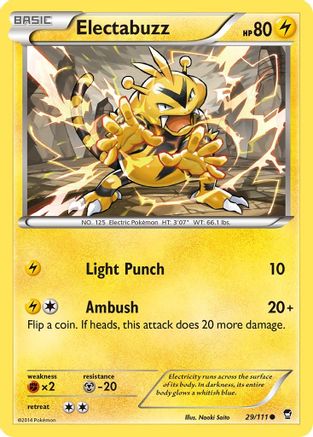 Electabuzz (029/111) [XY  Furious Fists] Reverse Holofoil - Common