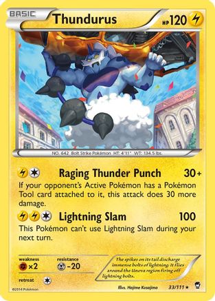 Thundurus (033/111) [XY  Furious Fists] Normal - Rare