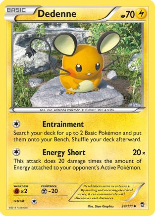 Dedenne (034/111) [XY  Furious Fists] Normal - Uncommon