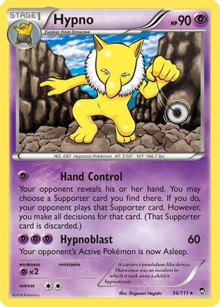 Hypno (036/111) [XY  Furious Fists] Normal - Rare