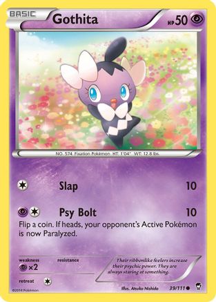 Gothita (039/111) [XY  Furious Fists] Reverse Holofoil - Common