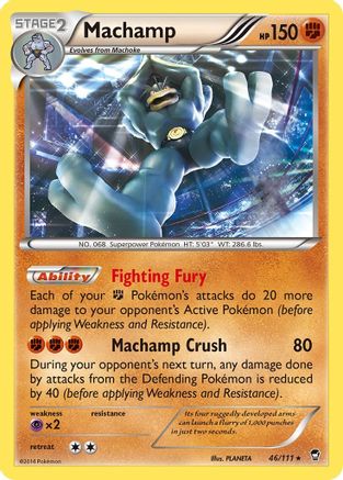 Machamp (046/111) [XY  Furious Fists] Holofoil - Holo Rare