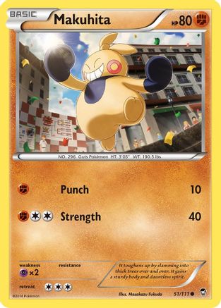 Makuhita 051  XY  Furious Fists - Common