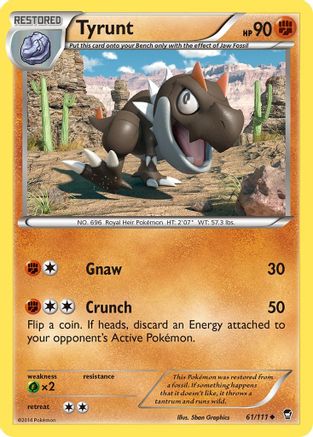 Tyrunt (061/111) [XY  Furious Fists] Normal - Uncommon