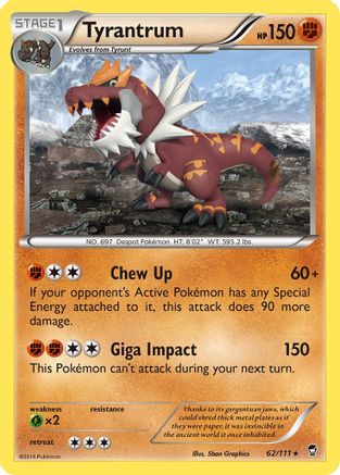 Tyrantrum (062/111) [XY  Furious Fists] Normal - Rare