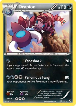 Drapion (065/111) [XY  Furious Fists] Normal - Rare