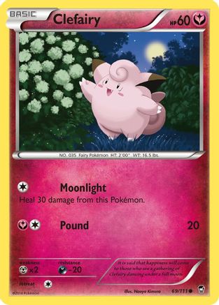 Clefairy (069/111) [XY  Furious Fists] Normal - Common