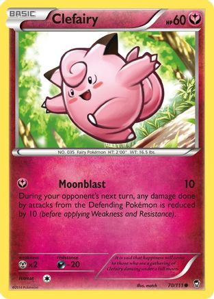 Clefairy (070/111) [XY  Furious Fists] Normal - Common