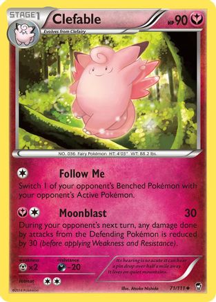 Clefable (071/111) [XY  Furious Fists] Normal - Uncommon