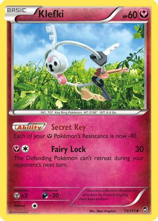 Klefki (073/111) [XY  Furious Fists] Reverse Holofoil - Uncommon