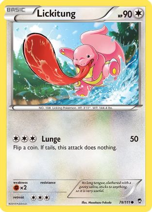 Lickitung 078  XY  Furious Fists - Common