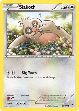 Slakoth (081/111) [XY  Furious Fists] Normal - Common