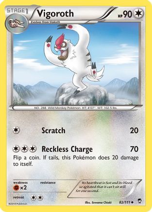 Vigoroth (082/111) [XY  Furious Fists] Normal - Uncommon
