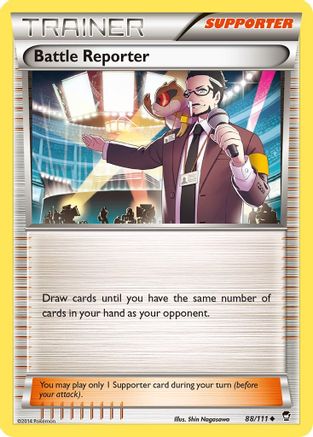 Battle Reporter (088/111) [XY  Furious Fists] Normal - Uncommon