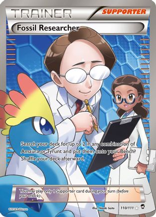 Fossil Researcher (110 Full Art) (110/111) [XY  Furious Fists] Holofoil - Ultra Rare