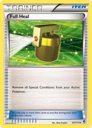 Full Heal (093/111) [XY  Furious Fists] Reverse Holofoil - Uncommon