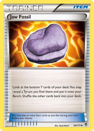 Jaw Fossil (094/111) [XY  Furious Fists] Normal - Uncommon