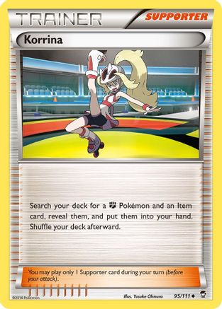Korrina (095/111) [XY  Furious Fists] Reverse Holofoil - Uncommon