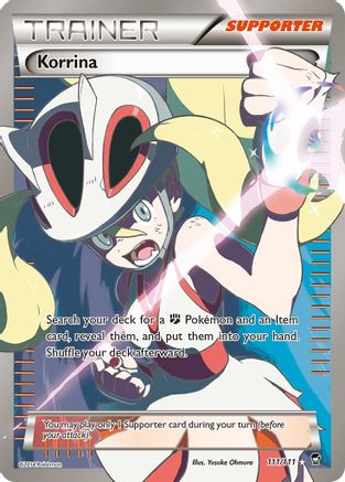 Korrina (111 Full Art) (111/111) [XY  Furious Fists] Holofoil - Ultra Rare