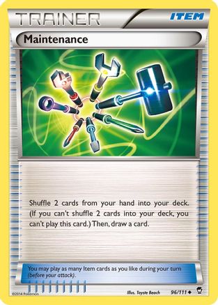Maintenance (096/111) [XY  Furious Fists] Normal - Uncommon