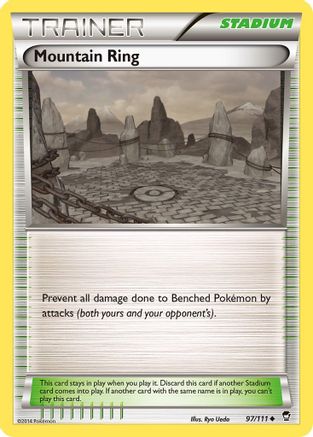 Mountain Ring 097  - Reverse Holofoil XY  Furious Fists - Uncommon