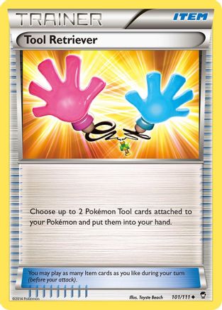Tool Retriever (101/111) [XY  Furious Fists] Reverse Holofoil - Uncommon