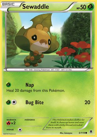 Sewaddle (5/119) [XY  Phantom Forces] Normal - Common