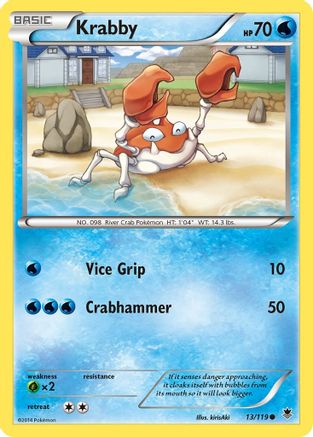 Krabby (013/119) [XY  Phantom Forces] Normal - Common