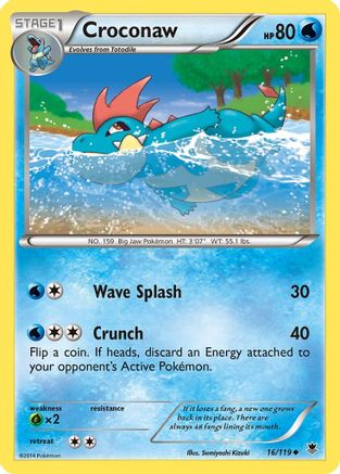 Croconaw (16/119) [XY  Phantom Forces] Normal - Uncommon
