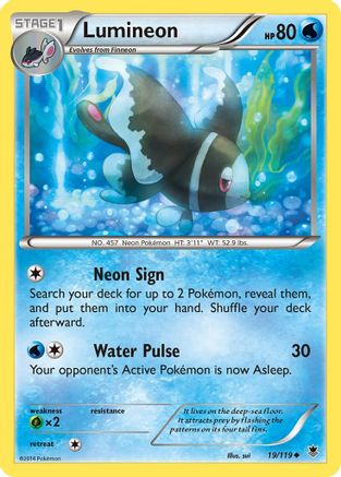 Lumineon (19/119) [XY  Phantom Forces] Normal - Uncommon