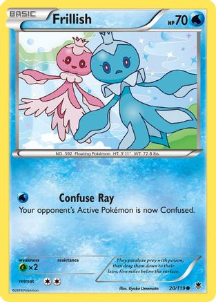 Frillish (020/119) [XY  Phantom Forces] Reverse Holofoil - Common