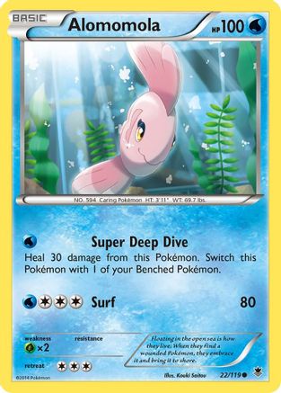Alomomola (22/119) [XY  Phantom Forces] Normal - Common
