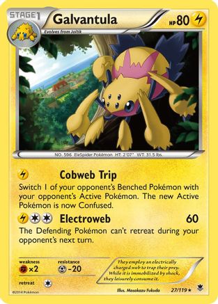 Galvantula (27/119) [XY  Phantom Forces] Reverse Holofoil - Rare