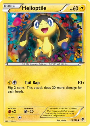Helioptile (28/119) [XY  Phantom Forces] Normal - Common