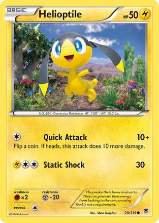 Helioptile (29/119) [XY  Phantom Forces] Normal - Common