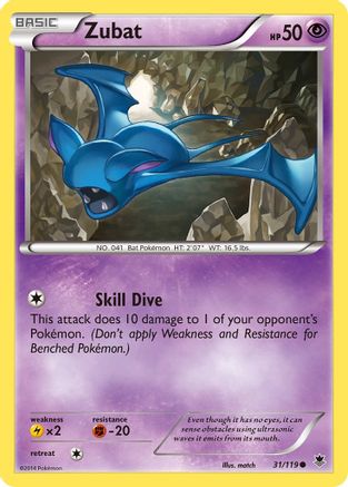 Zubat (31/119) [XY  Phantom Forces] Normal - Common