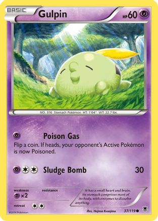 Gulpin (037/119) [XY  Phantom Forces] Normal - Common