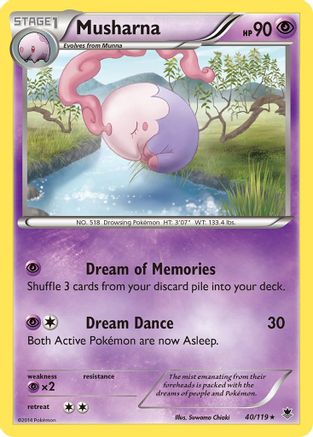 Musharna  XY  Phantom Forces - Rare
