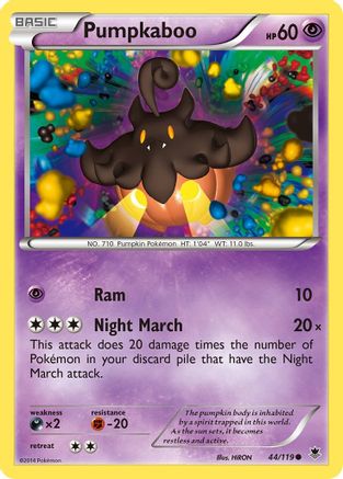 Pumpkaboo (044/119) [XY  Phantom Forces] Normal - Common
