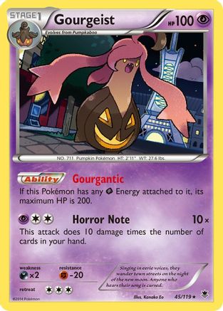 Gourgeist (045/119) [XY  Phantom Forces] Reverse Holofoil - Holo Rare