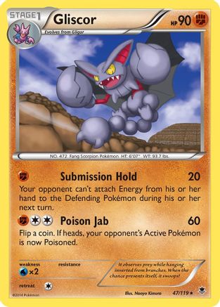 Gliscor (47/119) [XY  Phantom Forces] Reverse Holofoil - Rare