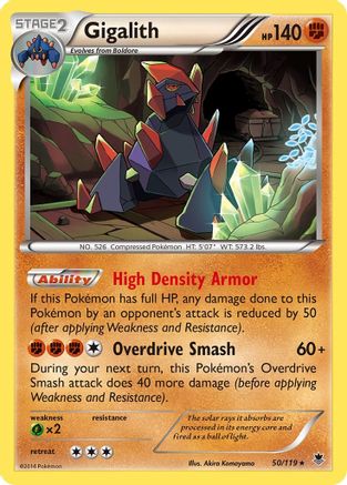Gigalith (50/119) [XY  Phantom Forces] Reverse Holofoil - Holo Rare