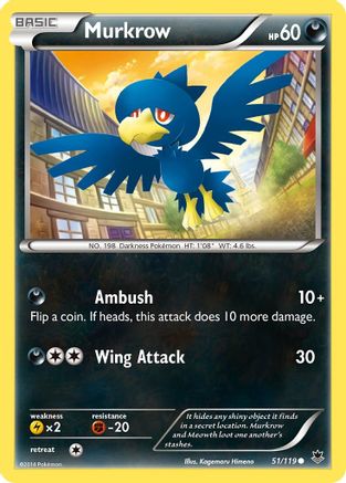 Murkrow (051/119) [XY  Phantom Forces] Normal - Common