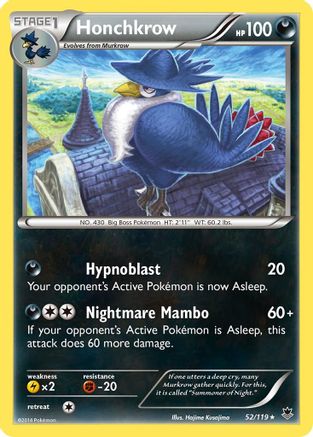 Honchkrow (52/119) [XY  Phantom Forces] Normal - Rare