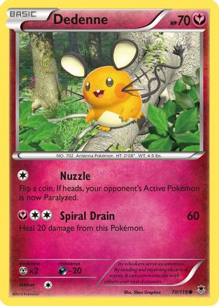 Dedenne (070/119) [XY  Phantom Forces] Normal - Common