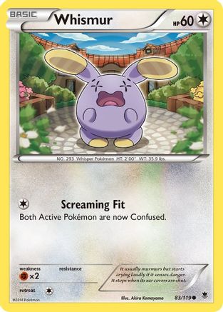 Whismur (83/119) [XY  Phantom Forces] Normal - Common