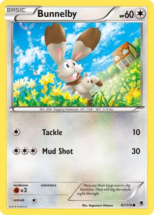 Bunnelby (087/119) [XY  Phantom Forces] Normal - Common