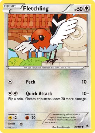 Fletchling (89/119) [XY  Phantom Forces] Normal - Common