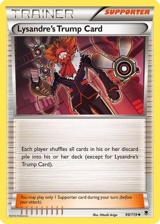 Lysandre's Trump Card 099  - Reverse Holofoil XY  Phantom Forces - Uncommon