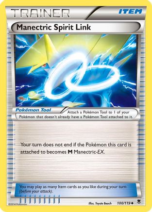 Manectric Spirit Link  - Reverse Holofoil XY  Phantom Forces - Uncommon